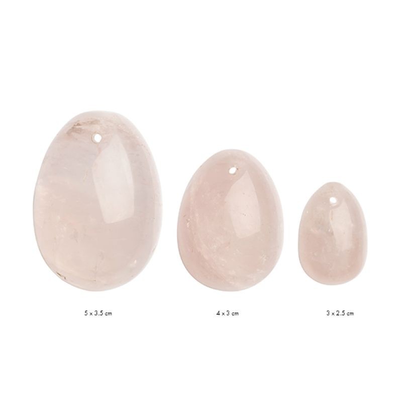 COFFRET OEUFS DE YONI QUARTZ ROSE (LMS) LA GEMMES