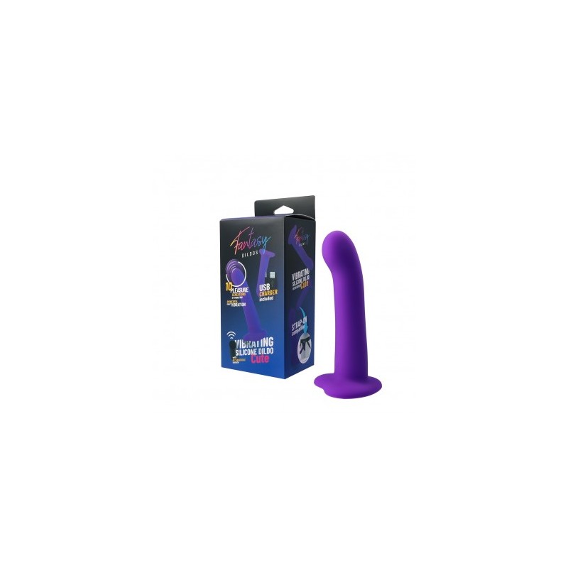 VIBRATING SILICONE DILDO CUTE