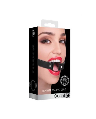 LEATHER O RING GAG