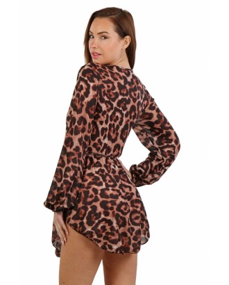 ROBE GLAMOUR LÉOPARD
