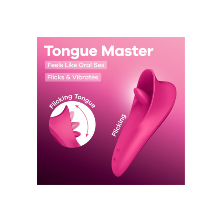 satisfyer - rose - langue - vibrant - rechargeable