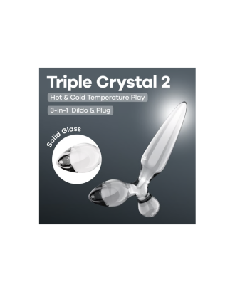 verre - forme - crystal - plug - gode - chaud - froid - glass dildo