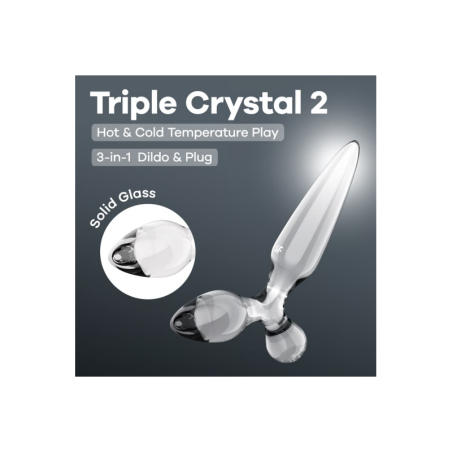 verre - forme - crystal - plug - gode - chaud - froid - glass dildo