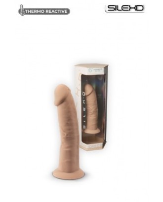 gode - ventouse - réaliste - silexd - pour gode ceinture - pour harnais - thermo réactive