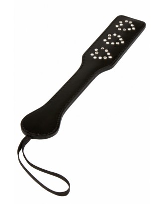 paddle - noir - matelassé - simili cuir - spazm - clous