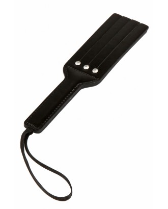 paddle - noir - matelassé - simili cuir - spazm - clous - strass