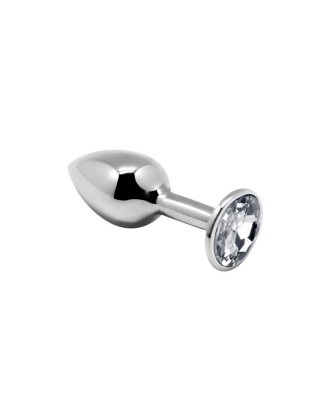 plug - strass - argent - aluminium - rosebud - mixte