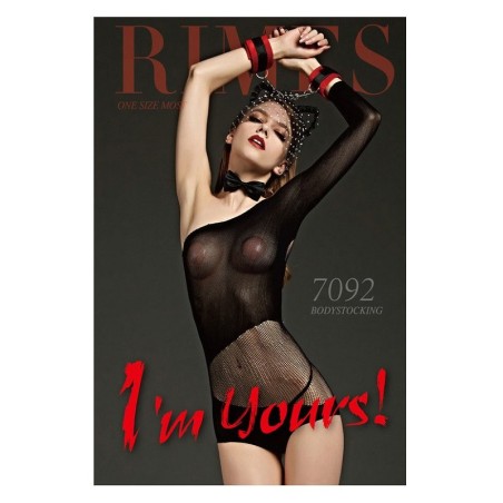body - résille - sexy - lingerie - femmes - noir - combinaison