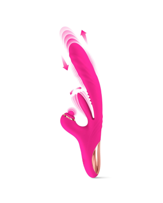 vibromasseur - rabbit -3-en-1 - sassy-yoba - va-et-vient - tapotements - rotation - clitoridienne