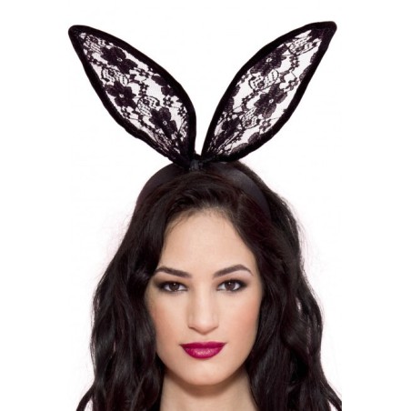 costume - oreille - femmes - noires - sexy - soirées - bunny - dentelle