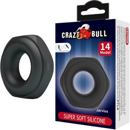 cockring - ring - anneau - hommes - pénis - souple - noir - épais