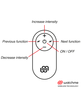 WATCHME - TÉLÉCOMMANDE UNIVERSELLE NOIRE - pour cockring vibrant