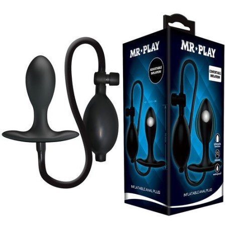 plug - gonflant - silicone - anal - noir
