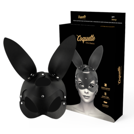 masque - bunny - mixte - noir - furry - soirées - sexy - sm - lapin