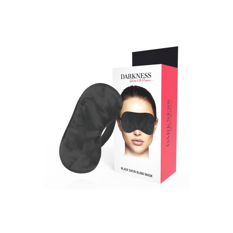 BLACK SATIN BLIND MASK