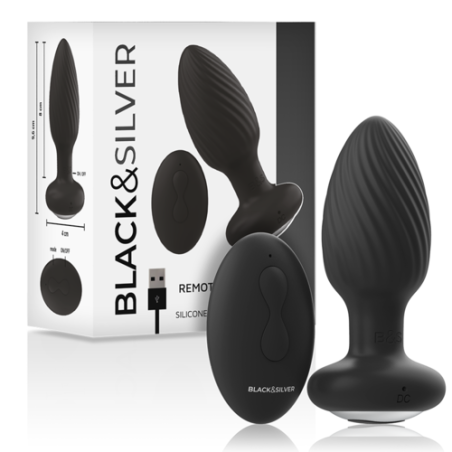 plug - anal - unisexe - silicone - vibrant - usb - télécommande - rotation - Spotify