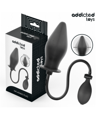 plug - gonflant - silicone - anal - noir