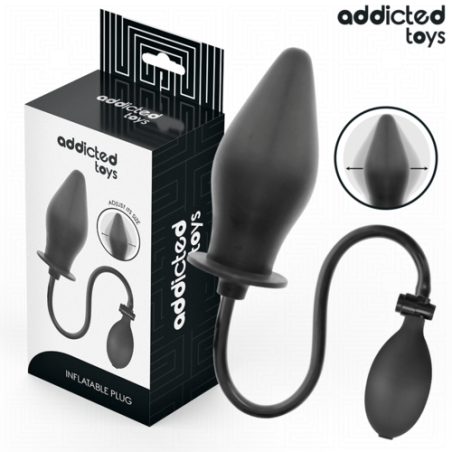plug - gonflant - silicone - anal - noir