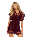 Nuisette et peignoir couleur aubergine Nuisette et peignoir couleur aubergine