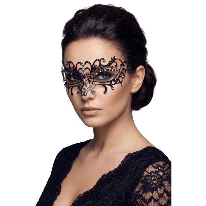 MASQUE ELENA NOIR STRASS