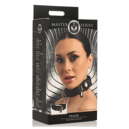 bondage - réglable - femmes - collier - fetish - bondage - sexy - cuir - métal - traqueur - cadenas - gps - traceur