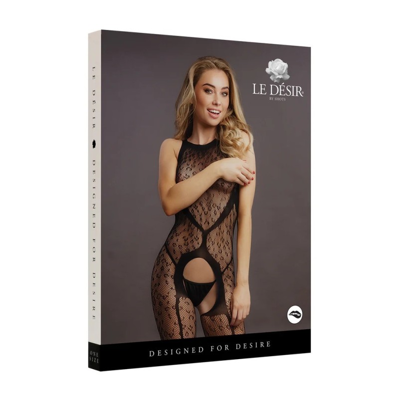 COMBINAISON RÉSILLE LÉOPARD