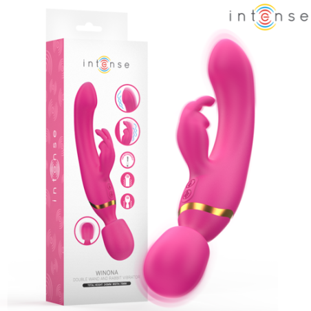 wand; vibromasseur; double stimulation; clitoris; vaginal; point g; rose;