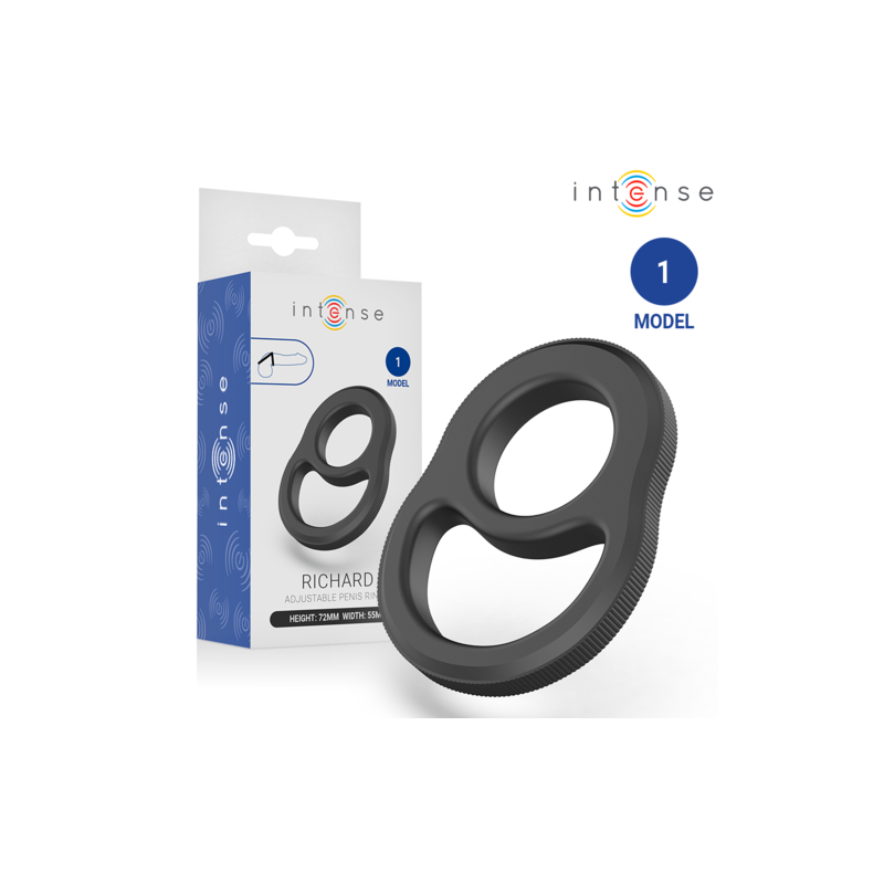 cockring - ring - anneau double - hommes - pénis - souple - noir - épais - testicules