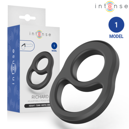 cockring - ring - anneau double - hommes - pénis - souple - noir - épais - testicules