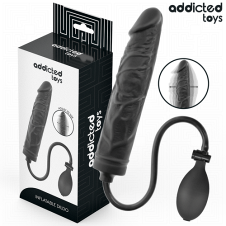 plug - gonflant - silicone - anal - noir - dildo - gode