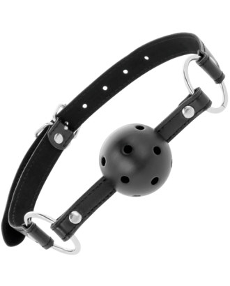 BLACK BREATHABLE BALL GAG