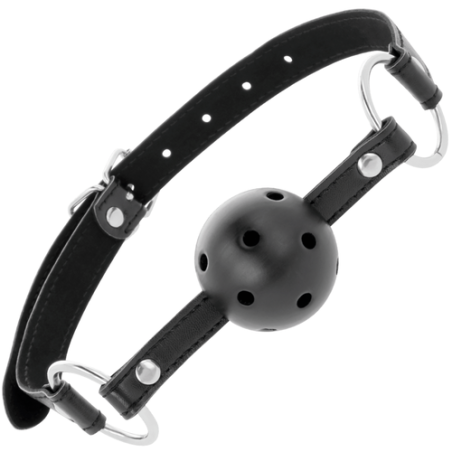 BLACK BREATHABLE BALL GAG