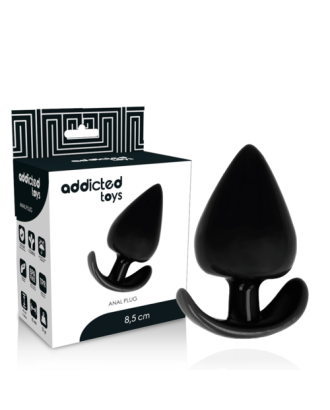 plug - silicone - lisse - anal - noir