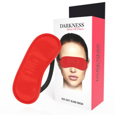 bondage - sm - accessoires - couples - bdsm - masque - rouge - satin