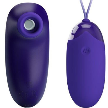 œuf vibrant; stimulateur clitoridien; violet; succion;