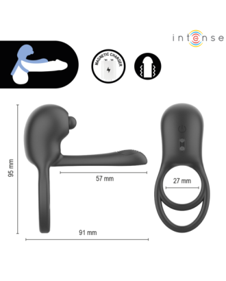 cockring - ring - anneaux doubles - hommes - pénis - souple - noir - clitoris - vibrant - point g