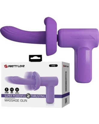 vibromasseur; violet; pistolet; vaginal; va et vient; thrusting