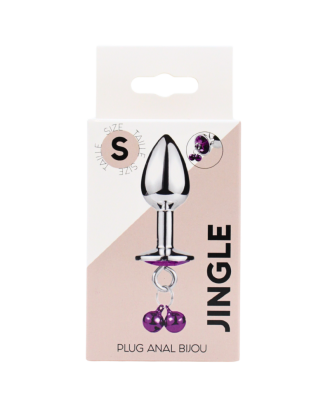 rosebud; plug; bijou; anal; strass; pierre; verre; clochettes; argenté; mauve; small; petit