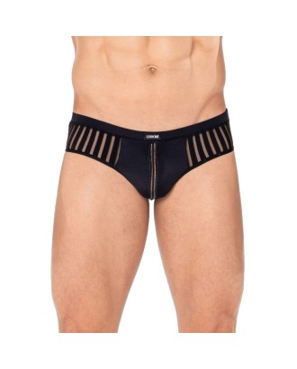 slip; homme; semi-transparent; lingerie; sexy; noir;