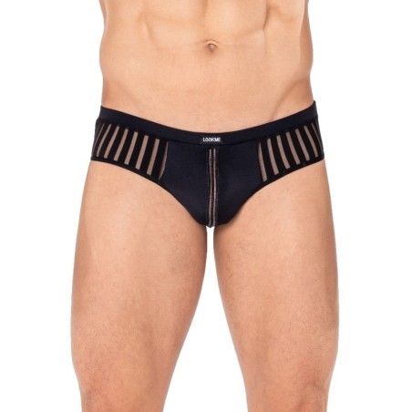 slip; homme; semi-transparent; lingerie; sexy; noir;