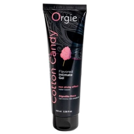 lubrifiant - comestible - barbe à papa - vaginal - femme - base d'eau - saveur