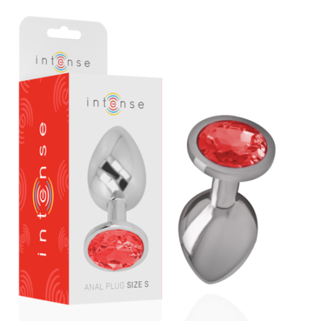 rosebud; plug; bijou; anal; strass; pierre; verre; rouge